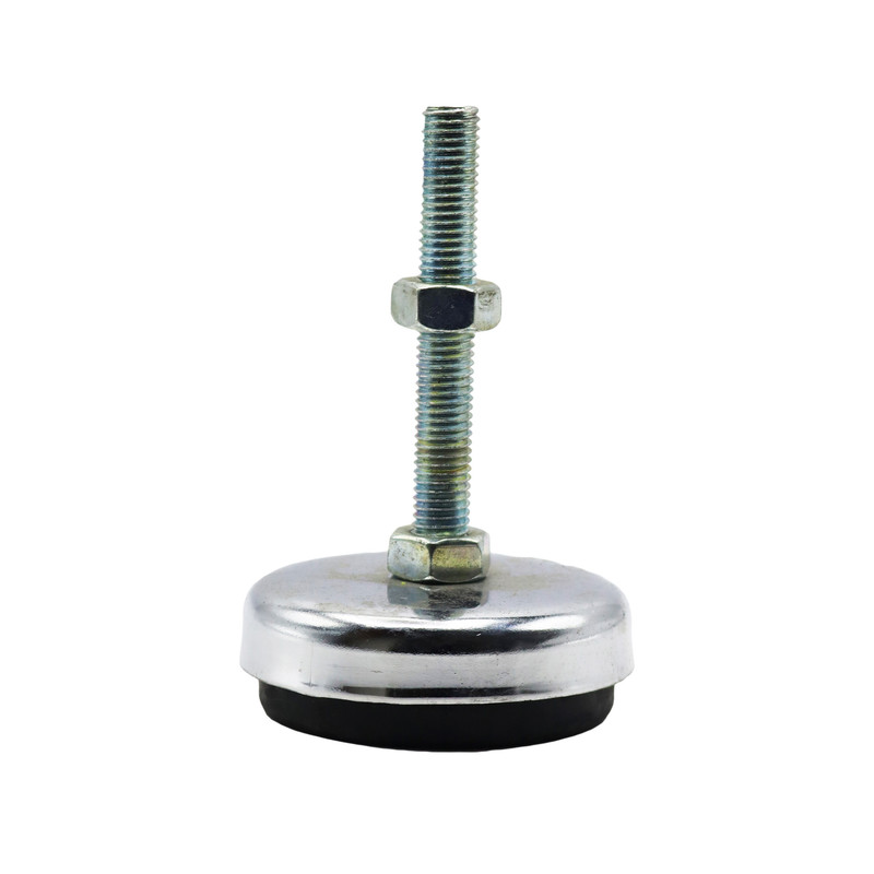 پایه ضربه گیر مدل کف لاستیکی کد YP-NIKEL CHROME-94MM/12MM