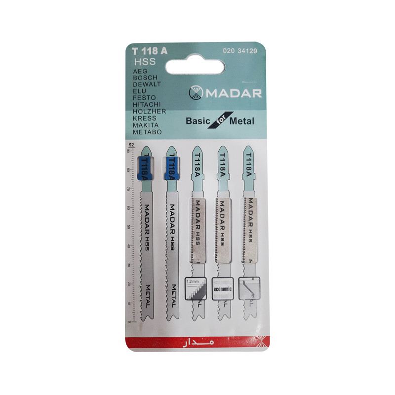 تیغه اره عمودبر مدار مدل T118A مجموعه 5 عددی