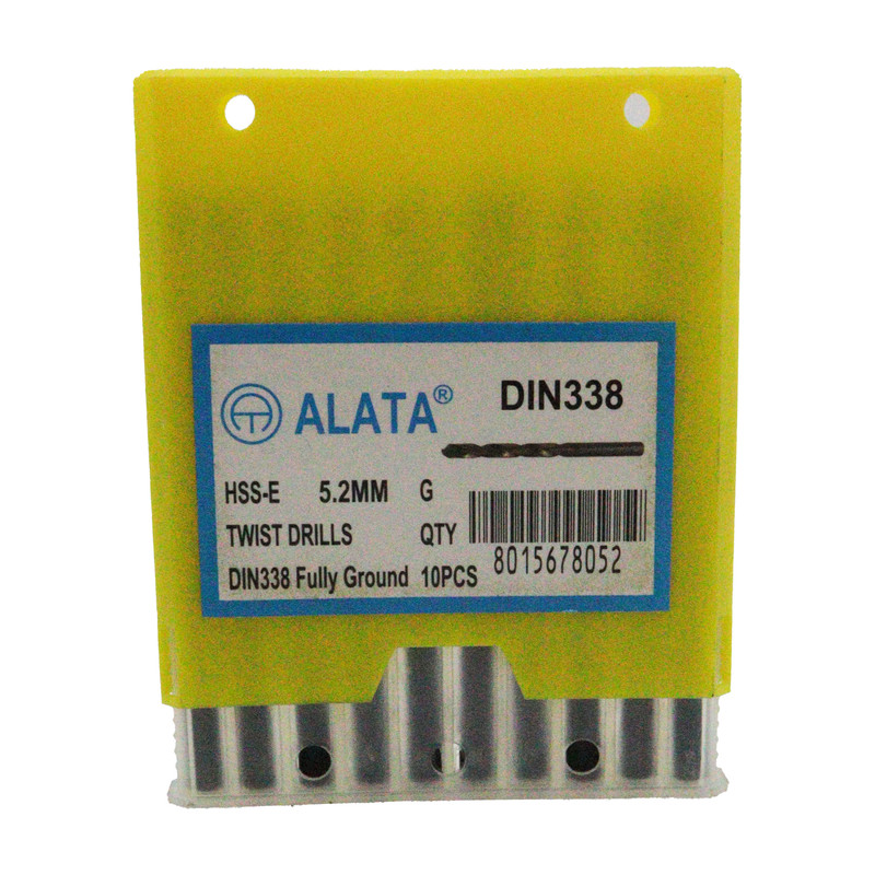  مته آهن آلاتا مدل YP-HSS-E-DIN338-05.2MM سایز 5.2 میلی متر مجموعه 10عددی 