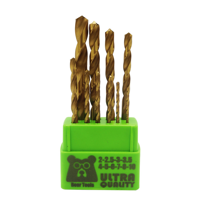 مجموعه 10 عددی مته آهن بیر تولز کد YP-TITANIUM010