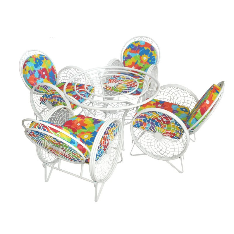 میز و صندلی ناهارخوری چهار نفره مدل  کالسکه ای گلبرگ 