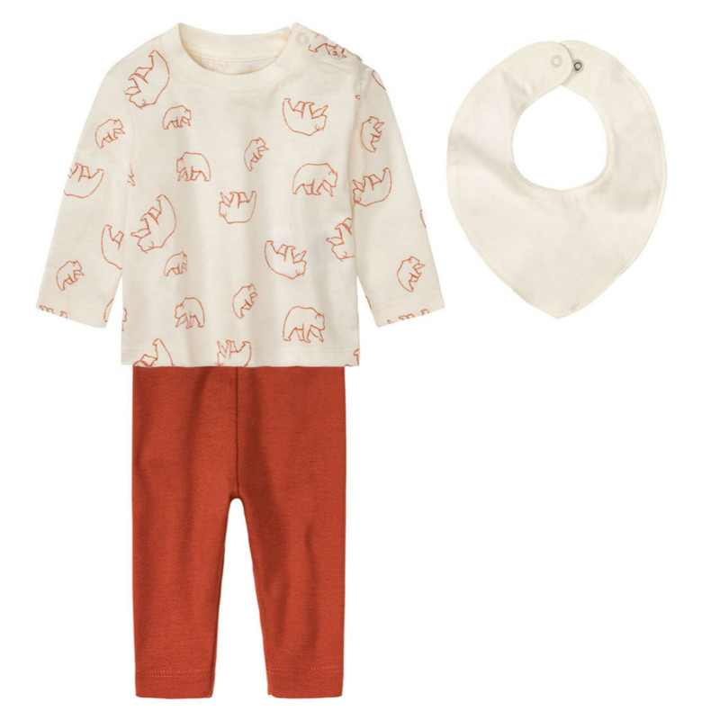 ست 3 تکه لباس نوزادی لوپیلو مدل ger737