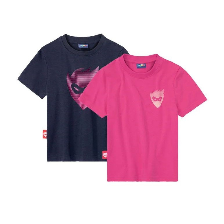 تی شرت آستین کوتاه بچگانه لوپیلو مدل b2389 بسته 2 عددی