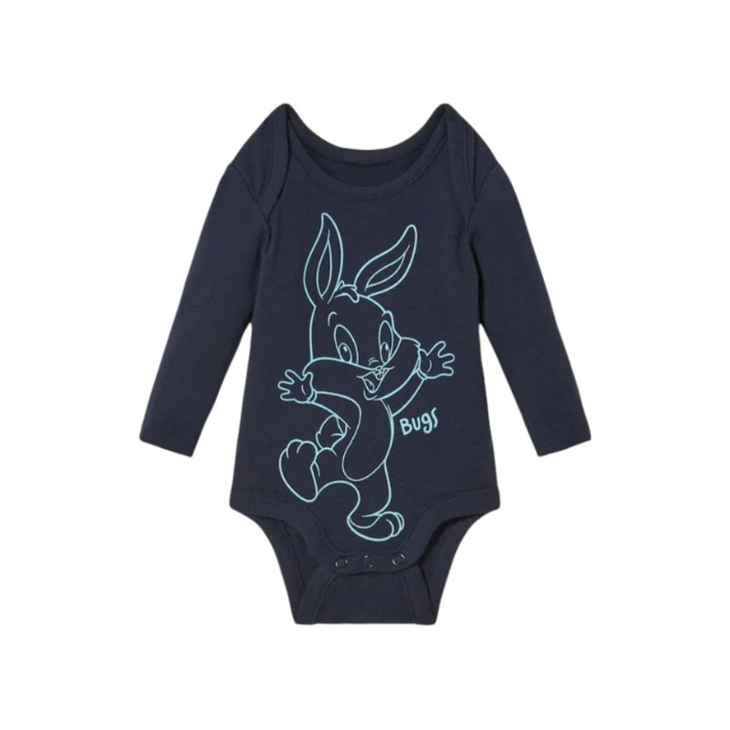 بادی آستین بلند نوزادی لونی تونز مدل بانی خرگوش