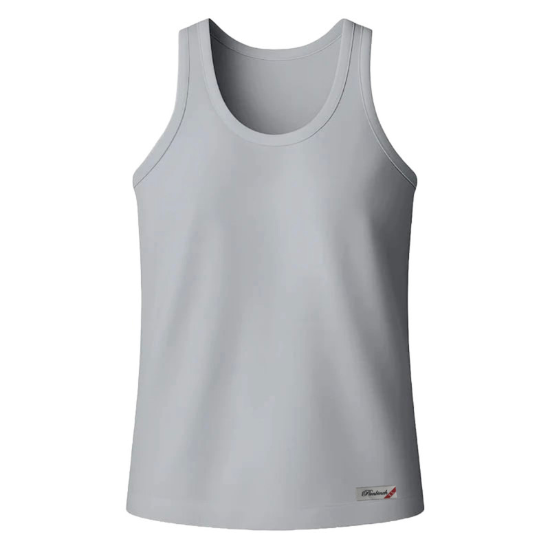 زیرپوش رکابی مردانه پنبینه مدل نخ پنبه کلاسیک رنگ طوسی