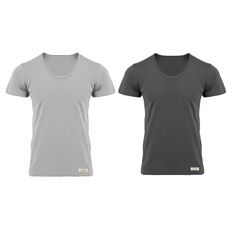 زیرپوش آستین دار مردانه پنبینه مدل نخ پنبه خالص صادراتی مجموعه 2 عددی