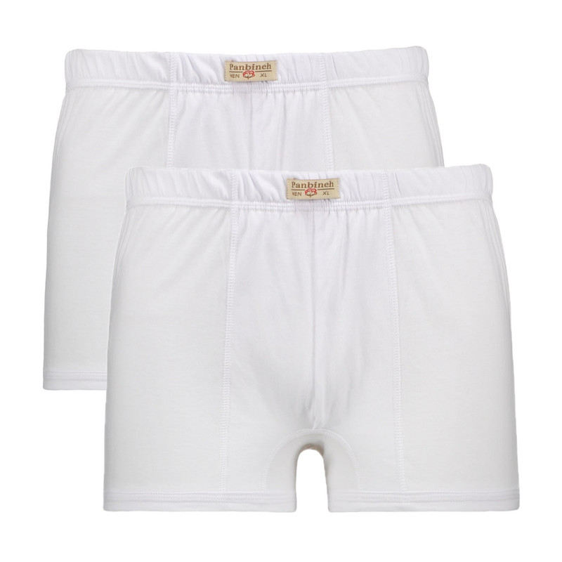 شورت پادار مردانه پنبینه مدل باکسر طبی دمپا نواری مجموعه 2 عددی