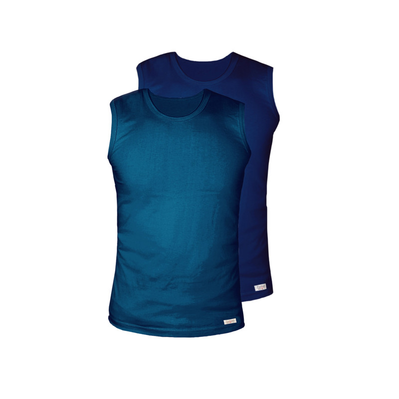 زیرپوش مردانه پنبینه مدل نخ پنبه خالص صادراتی مجموعه 2 عددی