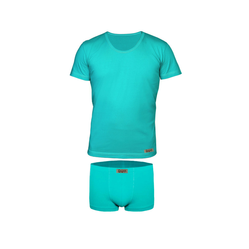 ست شورت و زیرپوش مردانه تولیدی پاران مدل صادراتی نخ پنبه خالص مجموعه 2 عددی