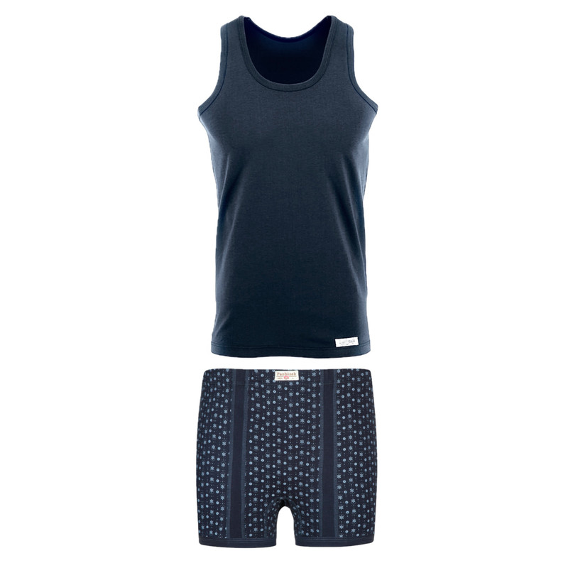 ست شورت و زیرپوش مردانه پنبینه مدل نخ پنبه خالص صادراتی رزا