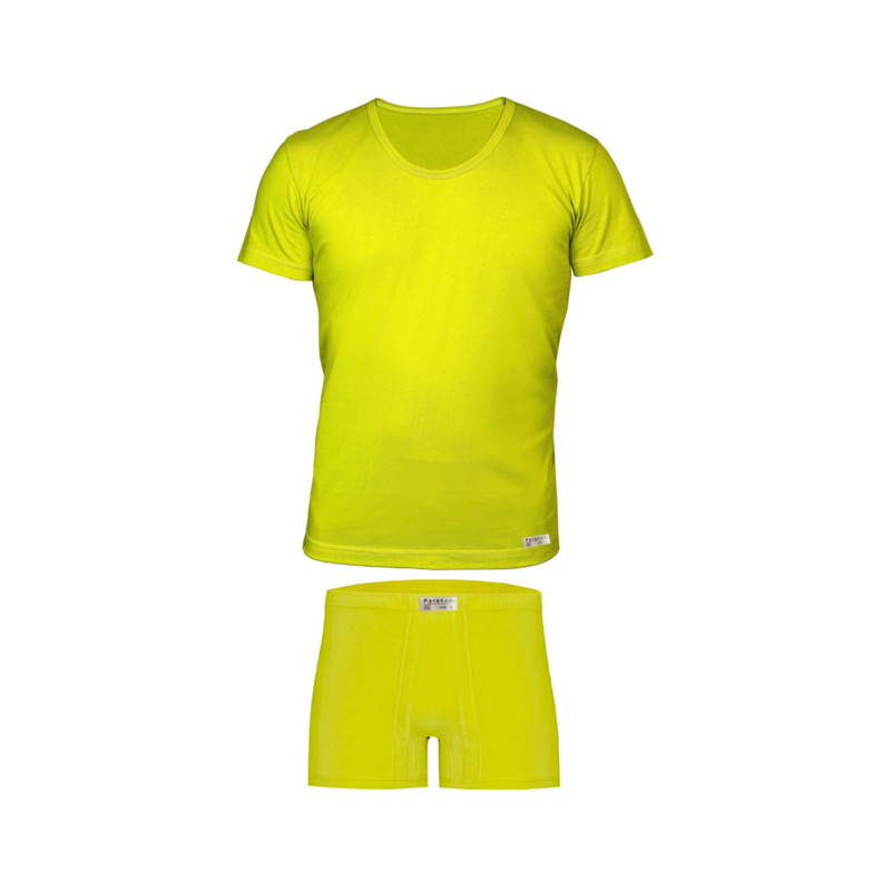 ست شورت و زیرپوش پسرانه تولیدی پاران مدل نخ پنبه خالص صادراتی