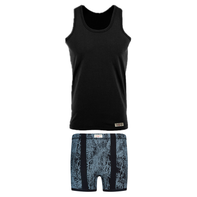 ست شورت و زیرپوش مردانه پنبینه مدل نخ پنبه خالص صادراتی آراد