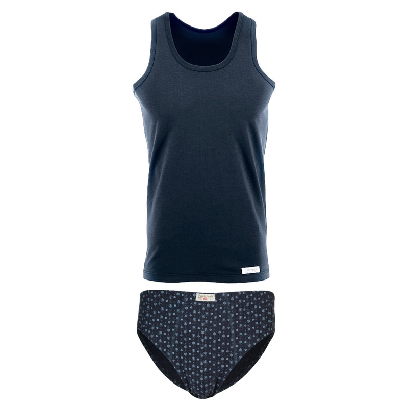 ست شورت و زیرپوش مردانه پنبینه مدل نخ پنبه خالص صادراتی طرح رزا