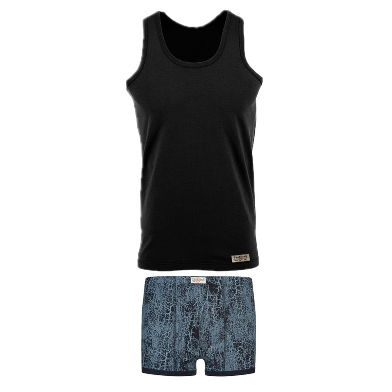 ست شورت و زیرپوش مردانه پنبینه مدل نخ پنبه خالص صادراتی آراد