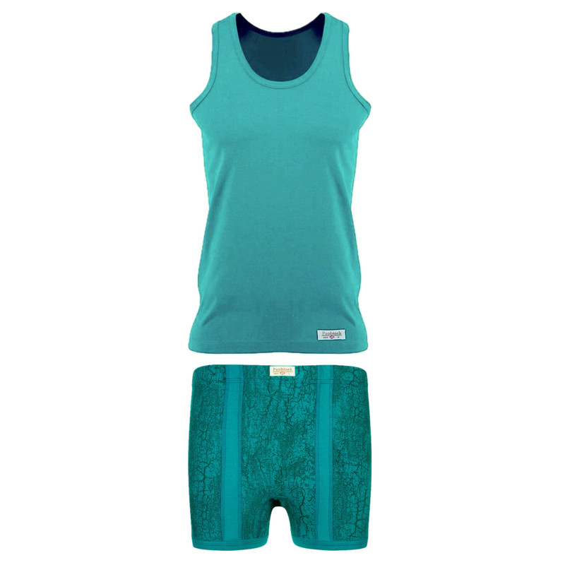 ست شورت و زیرپوش مردانه پنبینه مدل نخ پنبه خالص صادراتی آراد