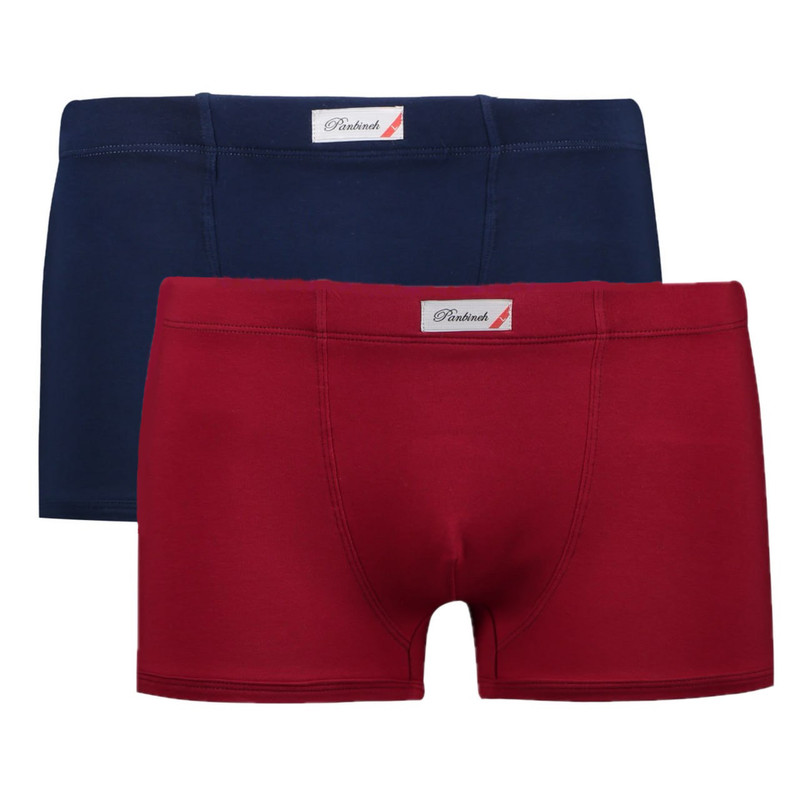 شورت نیم پا مردانه پنبینه مدل نخ پنبه لاکرا مجموعه 2 عددی