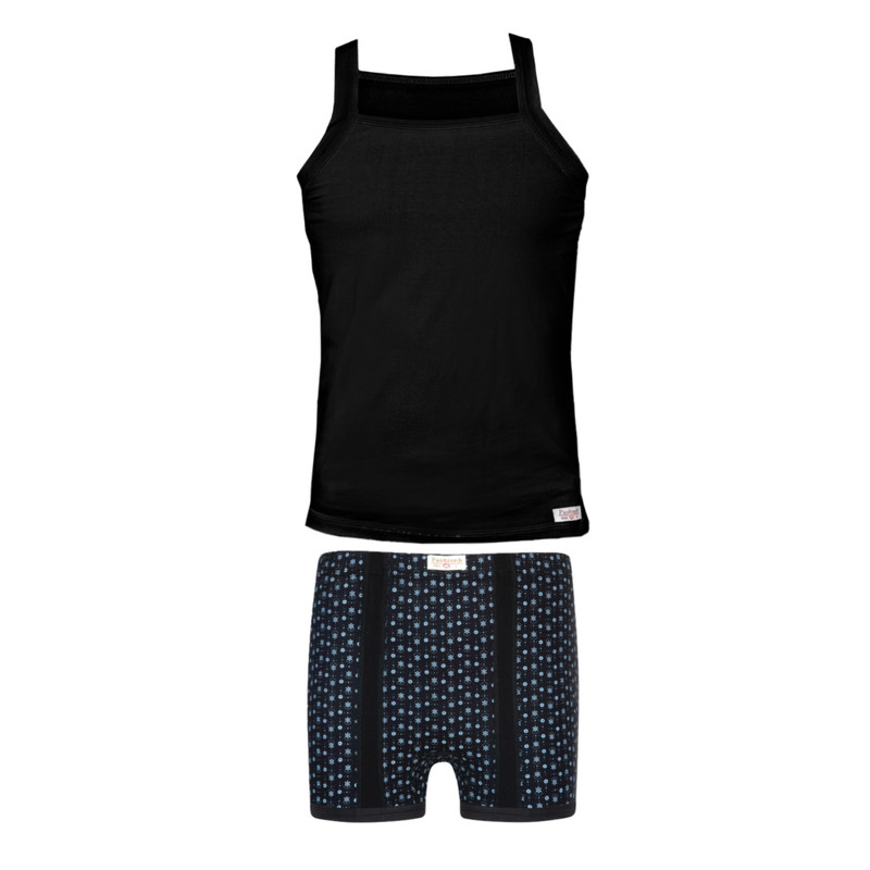 ست شورت و زیرپوش مردانه پنبینه مدل نخ پنبه خالص صادراتی طرح رزا