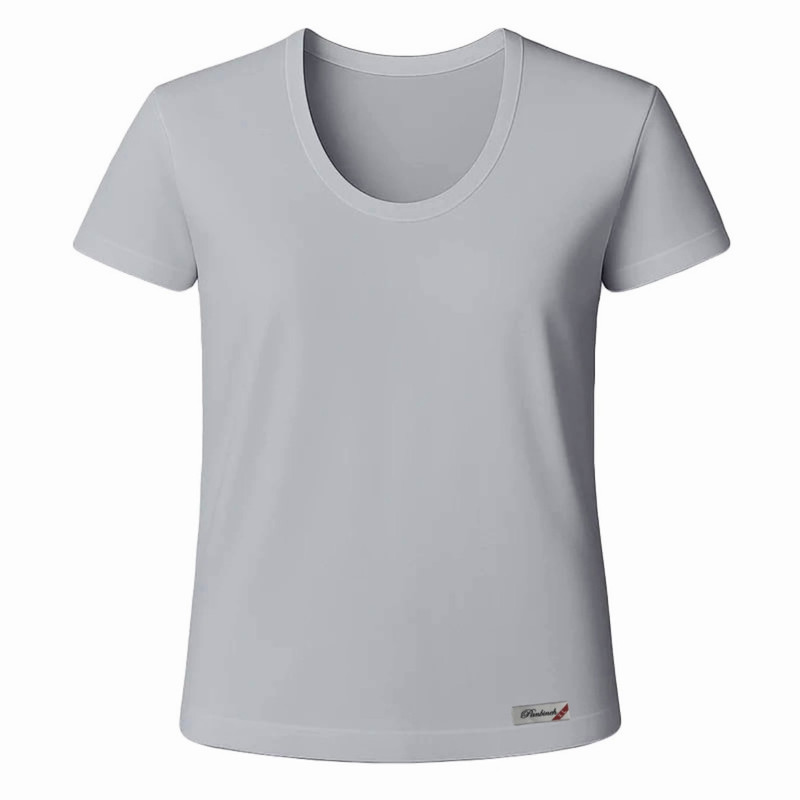 زیرپوش آستین دار یقه گرد مردانه پنبینه مدل نخ پنبه رنگ طوسی