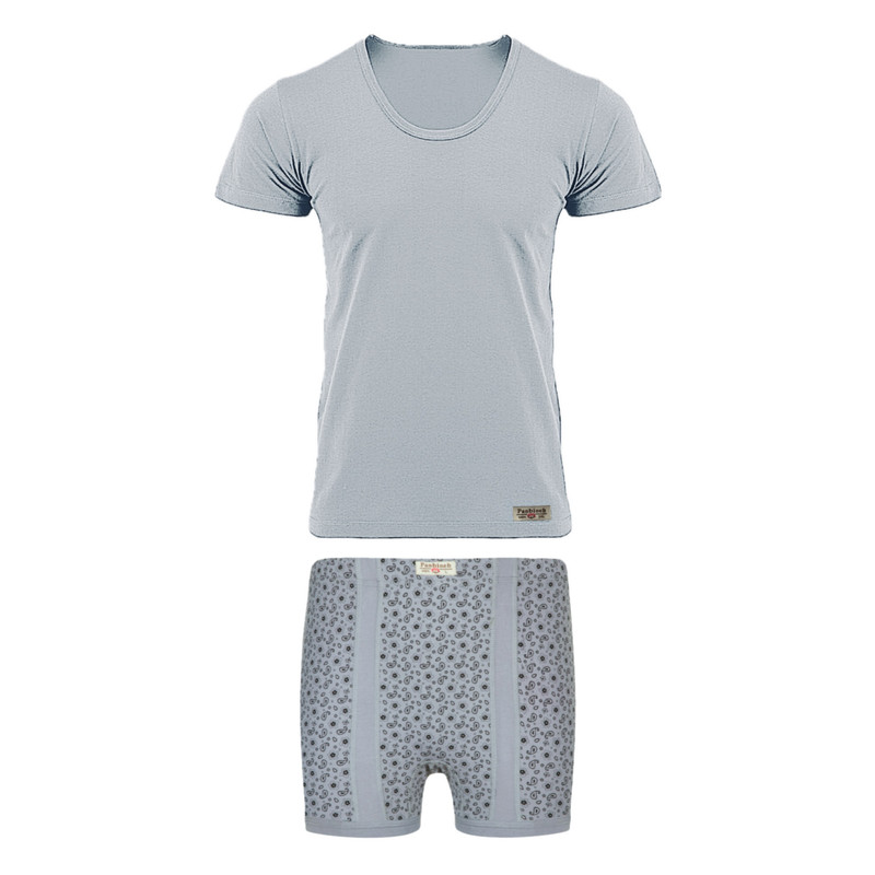 ست شورت و زیرپوش مردانه پنبینه مدل نخ پنبه خالص صادراتی