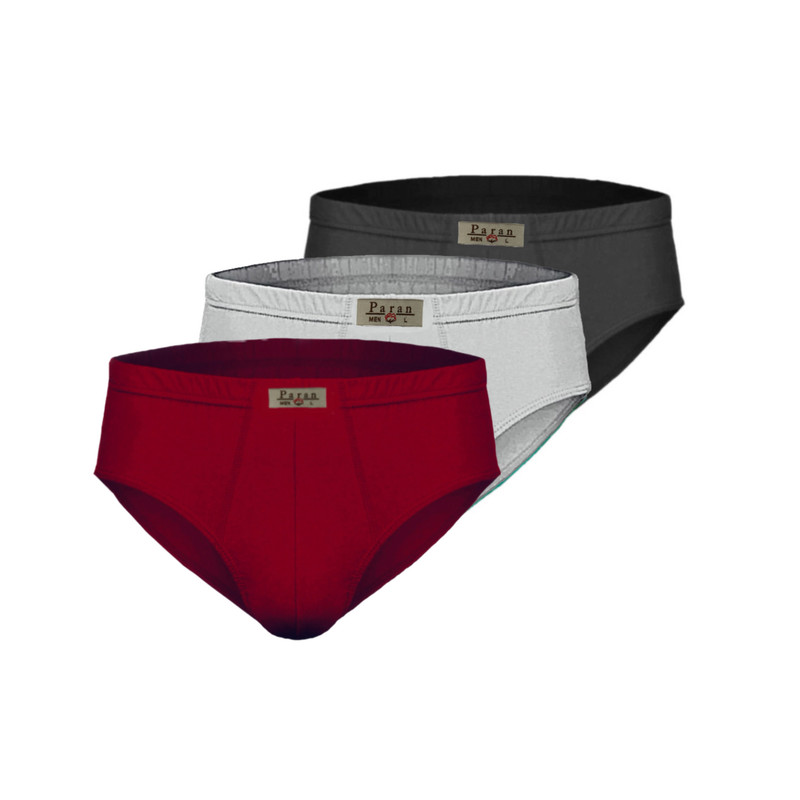 شورت مردانه تولیدی پاران مدل نخ پنبه خالص صادراتی مجموعه 3 عددی