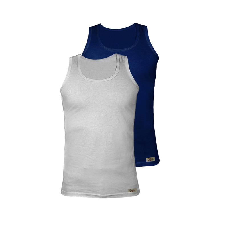 زیرپوش رکابی مردانه تولیدی پاران مدل نخ پنبه خالص صادراتی مجموعه 2 عددی