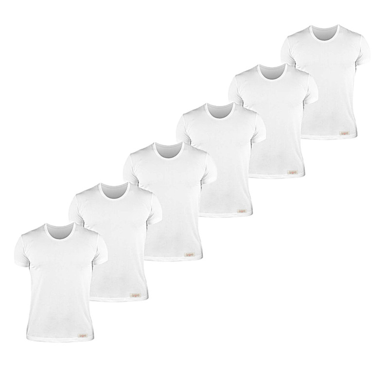 زیرپوش آستین دار مردانه پنبینه مدل نخ پنبه خالص صادراتی مجموعه 6 عددی