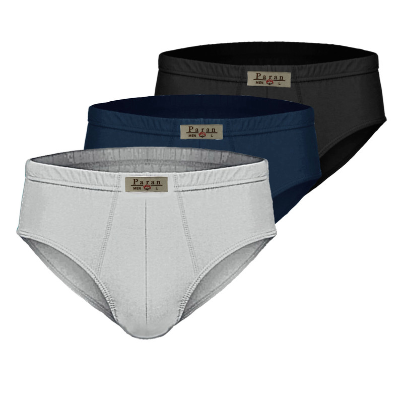 شورت مردانه تولیدی پاران مدل نخ پنبه خالص صادراتی مجموعه 3 عددی