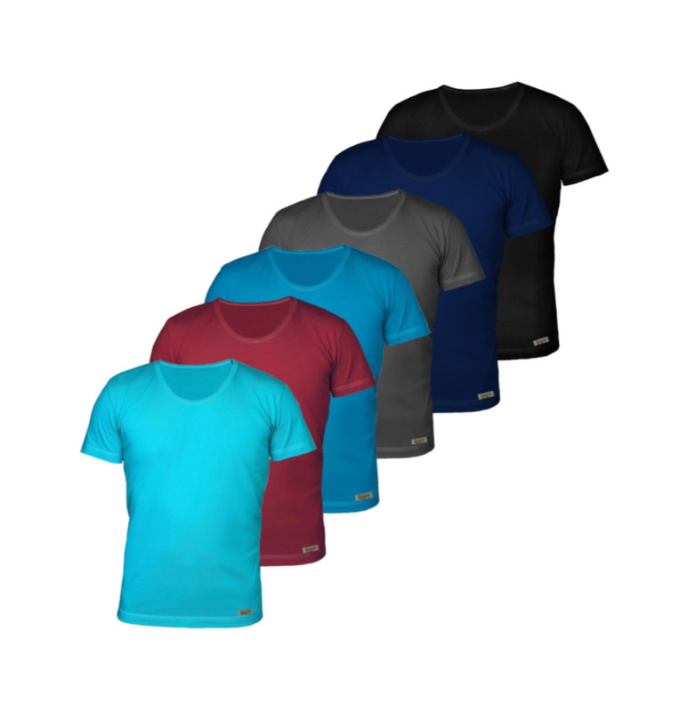 زیرپوش مردانه تولیدی پاران مدل صادراتی آستین دار نخ پنبه خالص مجموعه 6 عددی