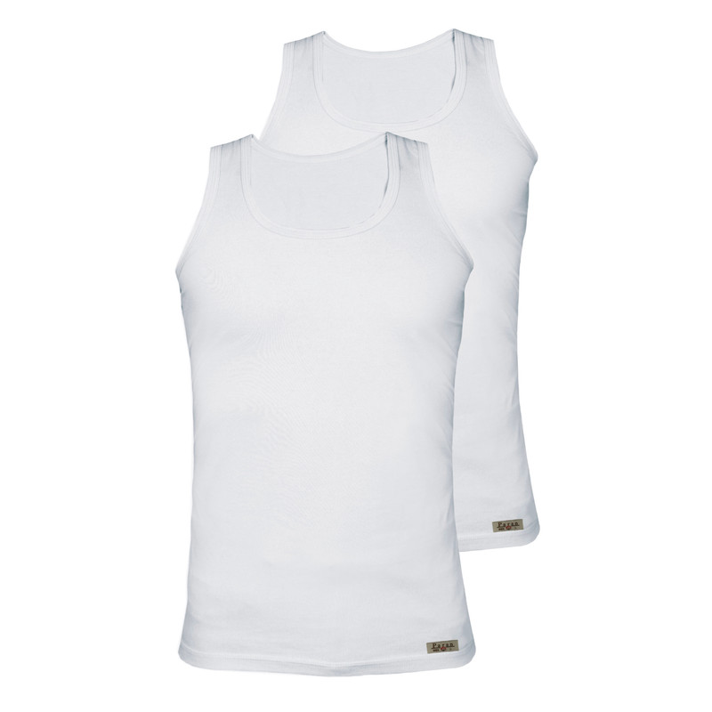 زیرپوش رکابی مردانه تولیدی پاران مدل نخ پنبه مجموعه 2 عددی