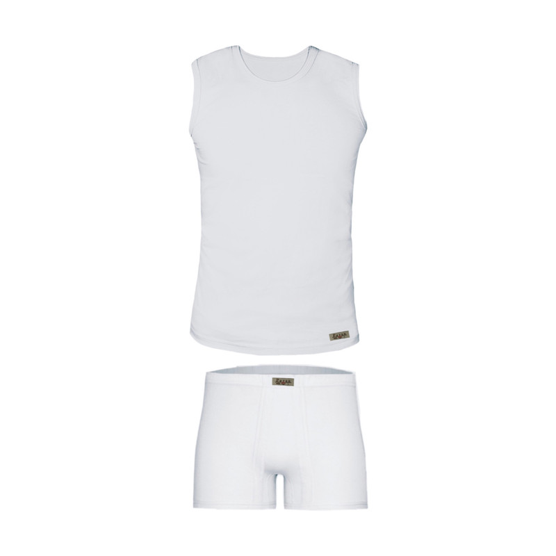 ست شورت و زیرپوش مردانه تولیدی پاران مدل نخ پنبه خالص صادراتی