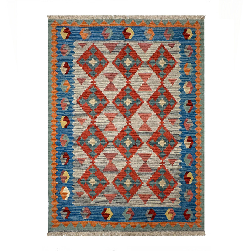    گلیم دستبافت سه متری طرح قشقایی مدل الوان کد 21520