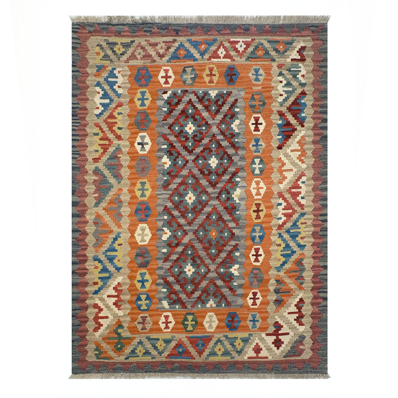    گلیم دستبافت سه متری طرح قشقایی مدل الوان کد 21530