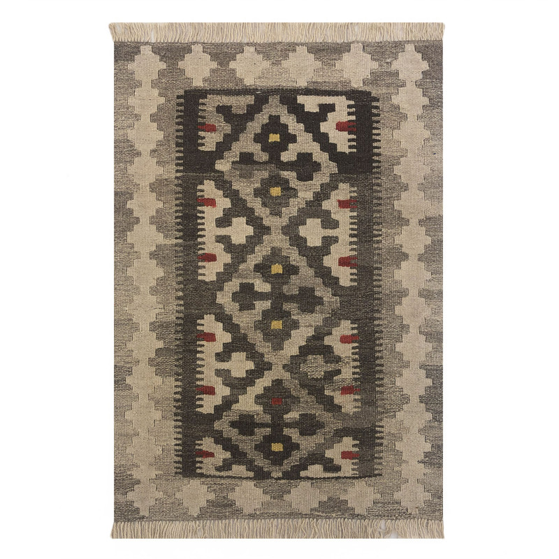   گلیم دستبافت نیم متری طرح شیرازی کد 906044