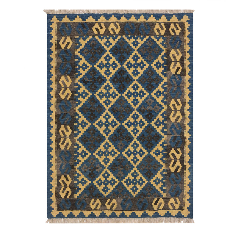 گلیم دستبافت دو زرع طرح قشقایی کد 18012021