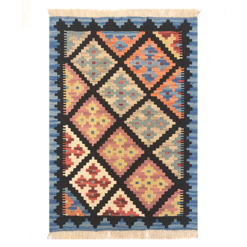    گلیم دستبافت نیم متری طرح شیرازی کد 906061