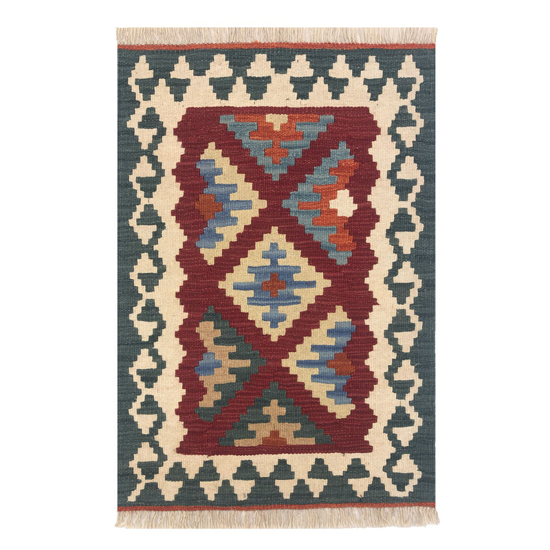    گلیم دستبافت نیم متری طرح شیرازی کد 906064