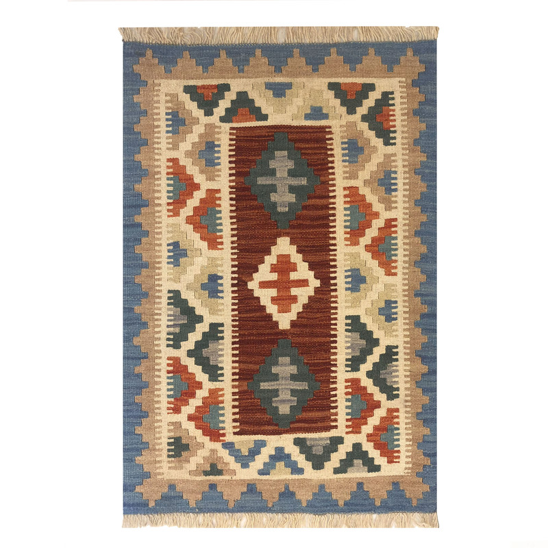    گلیم دستبافت نیم متری طرح شیرازی کد 906073