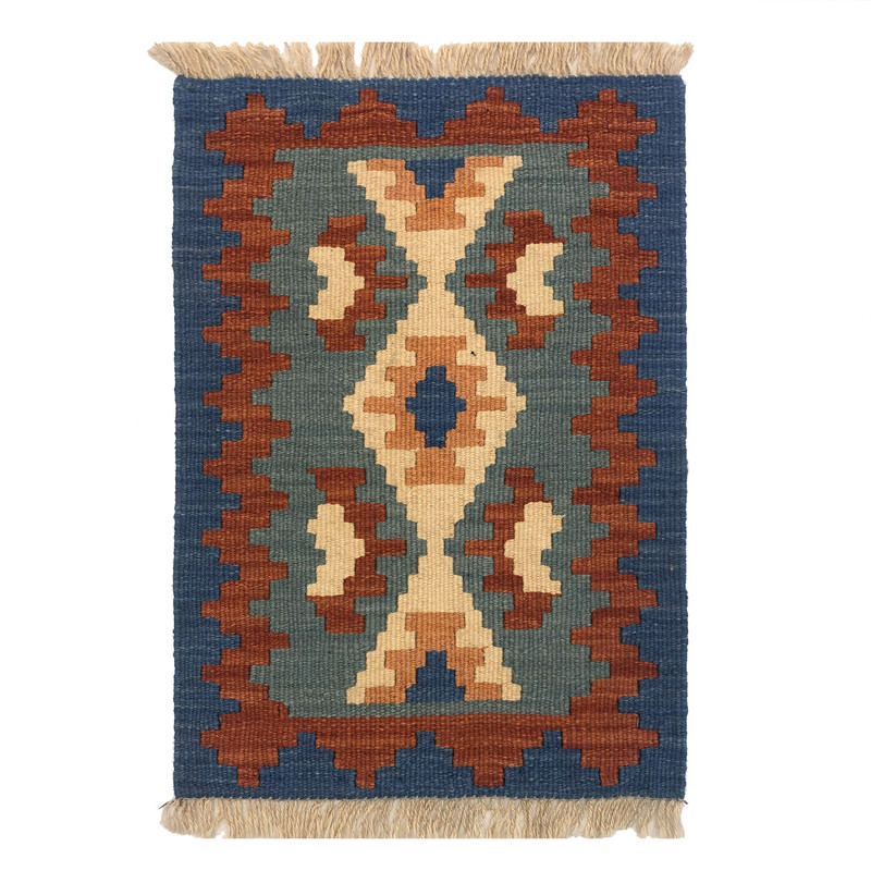   گلیم دستبافت نیم متری طرح قشقایی کد 604072