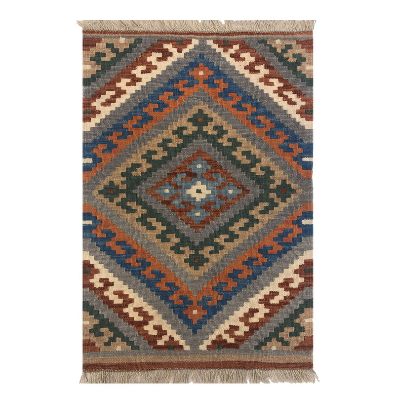   گلیم دستبافت نیم متری طرح شیرازی کد 906054