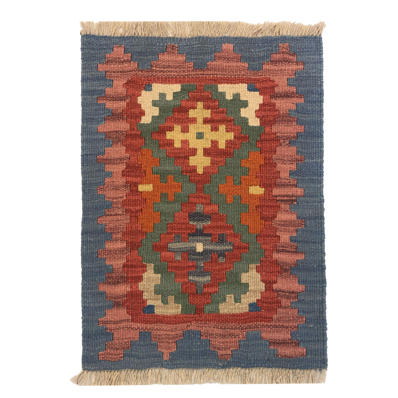  گلیم دستبافت نیم متری طرح قشقایی کد 604051