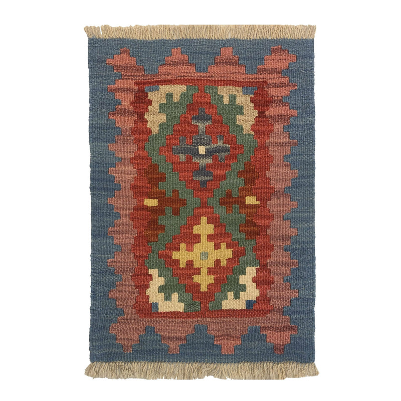  گلیم دستبافت نیم متری طرح قشقایی کد 604054