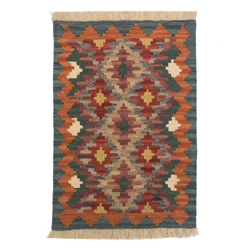  گلیم دستبافت نیم متری طرح شیرازی کد 906033