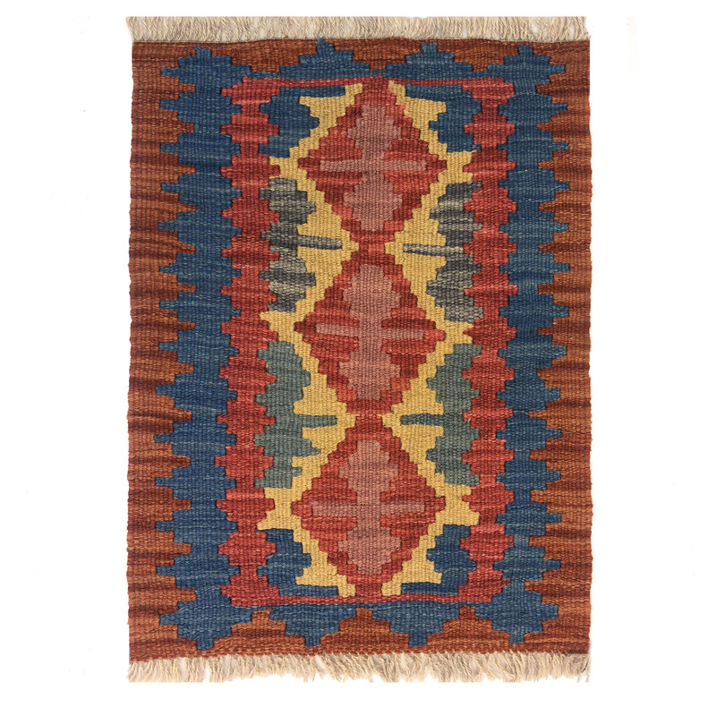   گلیم دستبافت نیم متری طرح قشقایی کد 604074