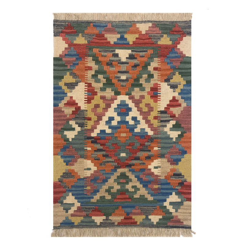   گلیم دستبافت نیم متری طرح شیرازی کد 906055