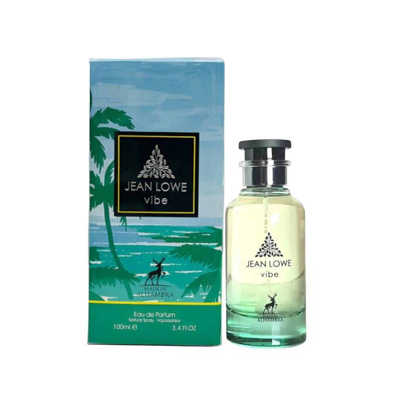 ادو پرفیوم الحمبرا مدل Jean lowe vibe با رایحه خنک حجم ۱۰۰ میلی لیتر