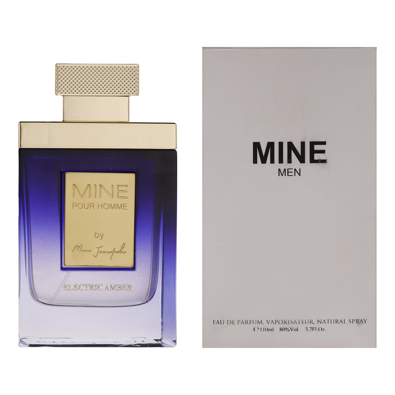 تستر ادو پرفیوم مردانه مارک ژوزف مدل mine pour homme electric amber با رایحه خنک حجم 110 میلی لیتر
