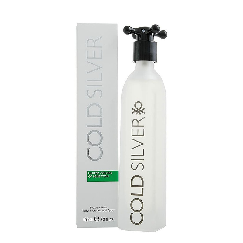 ادو تویلت مردانه بنتون مدل کلد سیلور حجم 100 میلی لیتر 