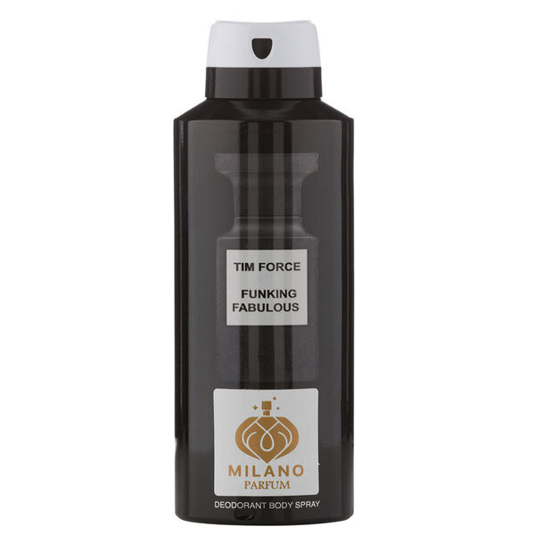 اسپری خوشبو کننده بدن مردانه میلانو مدل Funking Fabulous حجم 200 میلی لیتر 