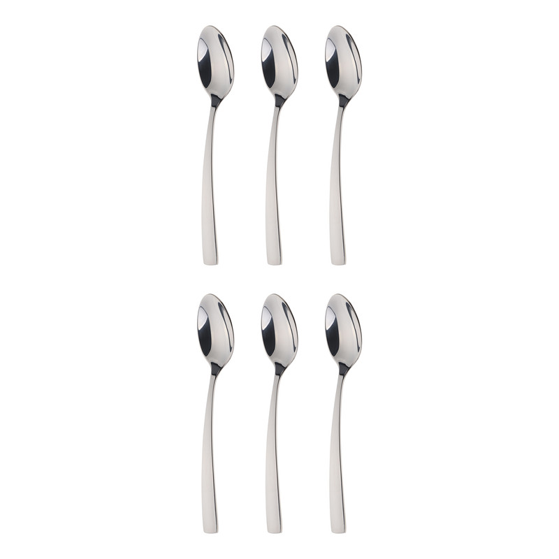 قاشق مربا خوری داماس استیل مدل فلورا بسته 6 عددی