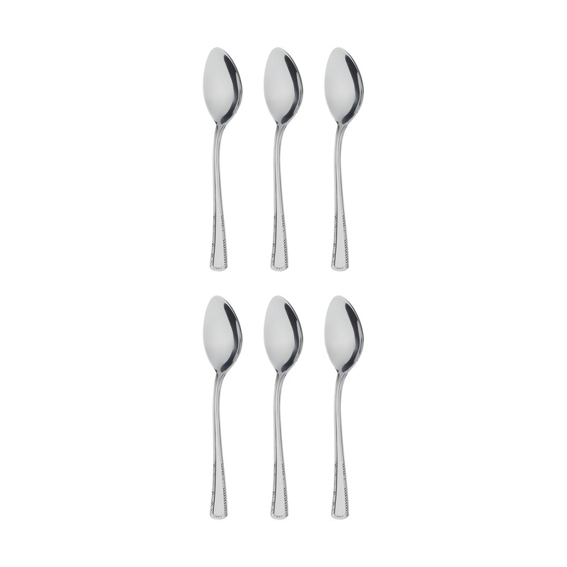 قاشق مربا خوری صنايع استيل ايران مدل مودنا بسته 6 عددی 